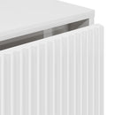 vidaXL Széf fiókkal Magasfényű fehér 79.5 x 33 x 82 cm Faanyag