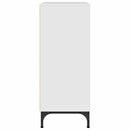 vidaXL Széf fiókkal Magasfényű fehér 79.5 x 33 x 82 cm Faanyag