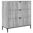 vidaXL Széf fiókkal Szürke Sonoma 79,5 x 33 x 82 cm Faanyag