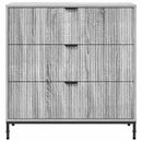 vidaXL Széf fiókkal Szürke Sonoma 79,5 x 33 x 82 cm Faanyag