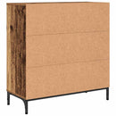 vidaXL Széf fiókkal Régi fa 79.5 x 33 x 82 cm Faanyag