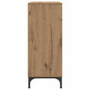 vidaXL Széf fiókkal kézműves tölgy 79.5 x 33 x 82 cm Faanyag