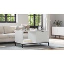 vidaXL Dohányzóasztal fiókkal Fehér 90 x 49 x 46 cm Faanyag