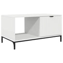 vidaXL Dohányzóasztal fiókkal Fehér 90 x 49 x 46 cm Faanyag