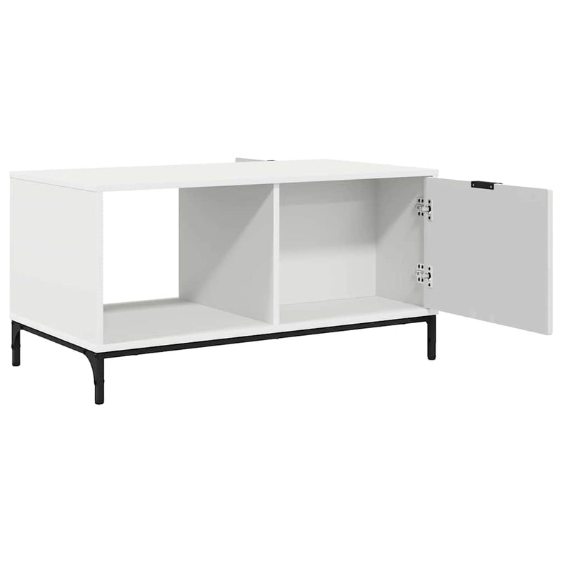 vidaXL Dohányzóasztal Fehér 90 x 49 x 46 cm Faanyag