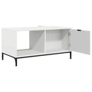 vidaXL Dohányzóasztal fiókkal Fehér 90 x 49 x 46 cm Faanyag