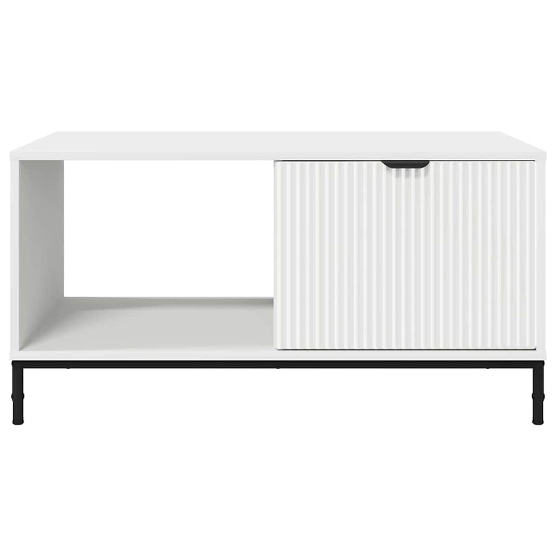vidaXL Dohányzóasztal Fehér 90 x 49 x 46 cm Faanyag