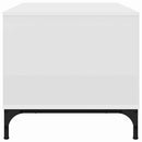 vidaXL Dohányzóasztal Fehér 90 x 49 x 46 cm Faanyag