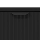 vidaXL Dohányzóasztal Fekete 90 x 49 x 46 cm Faanyag