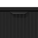 vidaXL Dohányzóasztal fiókkal Fekete tölgy 90 x 49 x 46 cm Faanyag