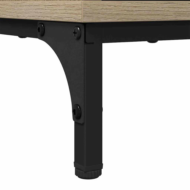 vidaXL Dohányzóasztal sonoma tölgy 90 x 49 x 46 cm Faanyag