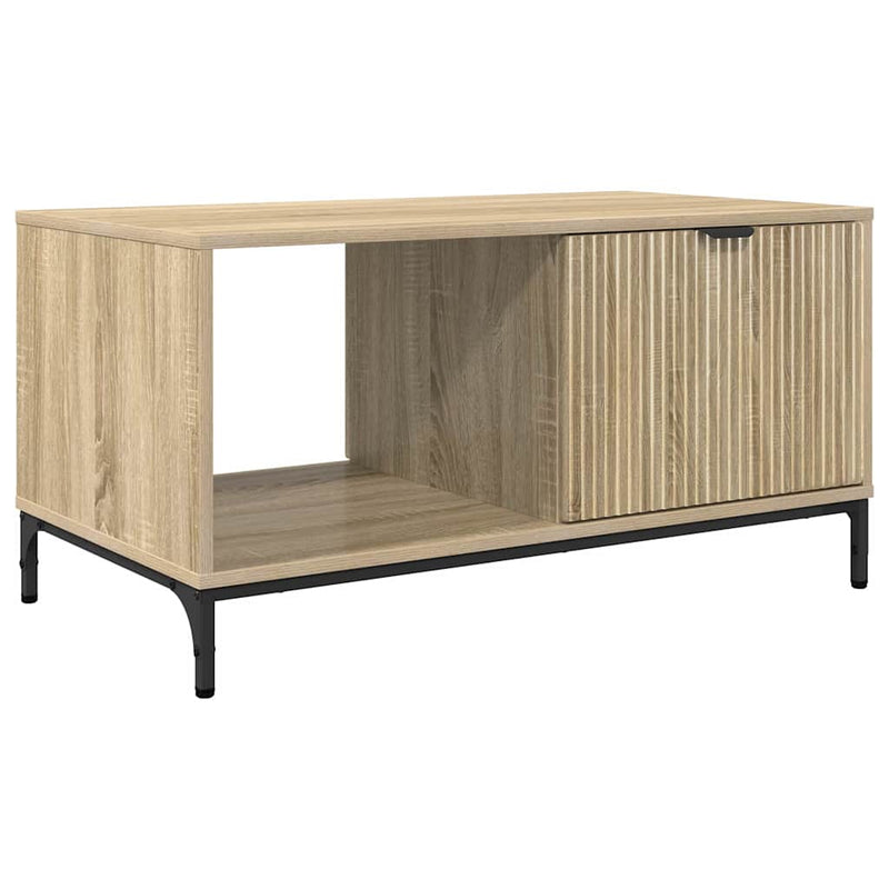 vidaXL Dohányzóasztal sonoma tölgy 90 x 49 x 46 cm Faanyag