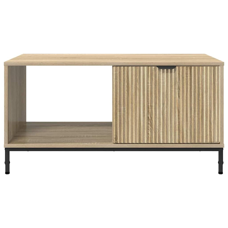 vidaXL Dohányzóasztal sonoma tölgy 90 x 49 x 46 cm Faanyag