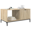 vidaXL Dohányzóasztal fiókkal Sonoma tölgy 90 x 49 x 46 cm Faanyag