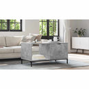 vidaXL Dohányzóasztal fiókkal Beton Szürke 90 x 49 x 46 cm Faanyag