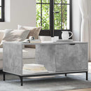 vidaXL Dohányzóasztal Beton szürke 90 x 49 x 46 cm Faanyag