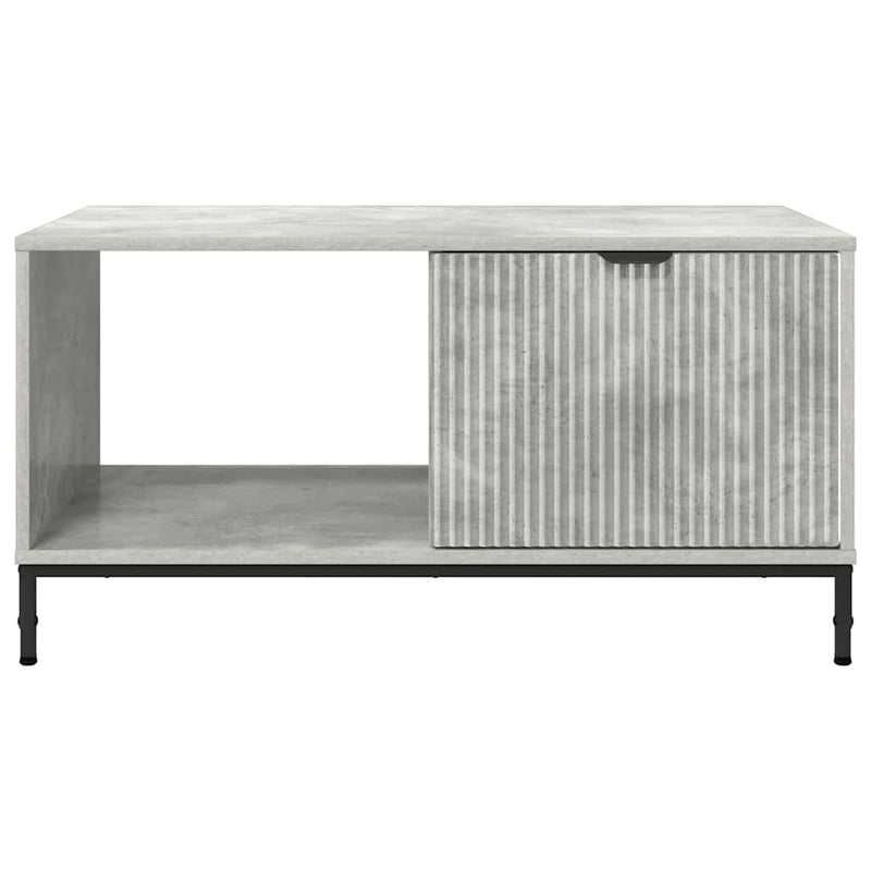 vidaXL Dohányzóasztal Beton szürke 90 x 49 x 46 cm Faanyag