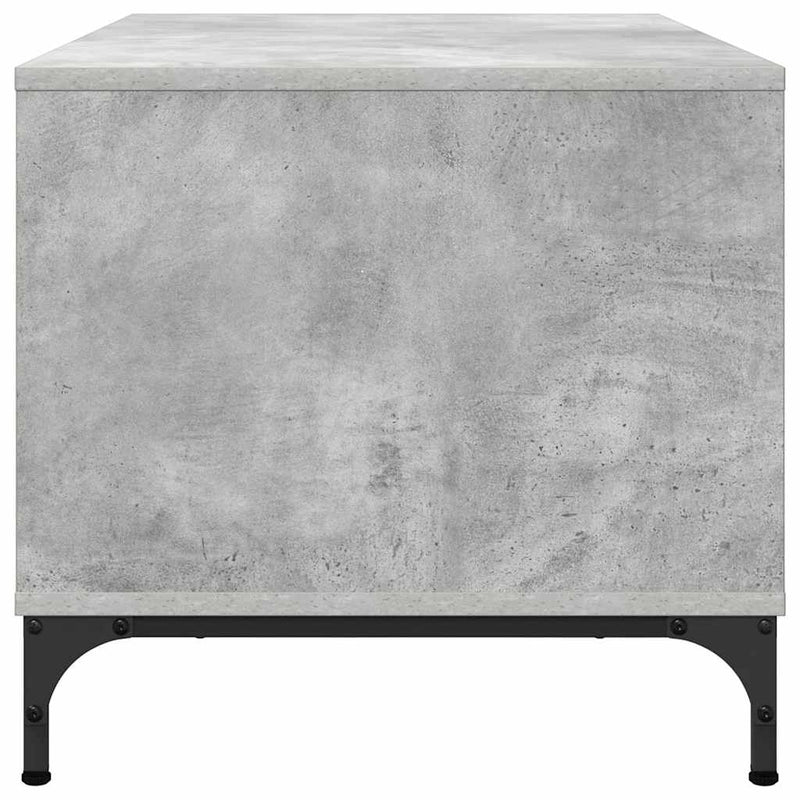 vidaXL Dohányzóasztal Beton szürke 90 x 49 x 46 cm Faanyag