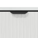 vidaXL Dohányzóasztal Magasfényű fehér 90 x 49 x 46 cm Faanyag