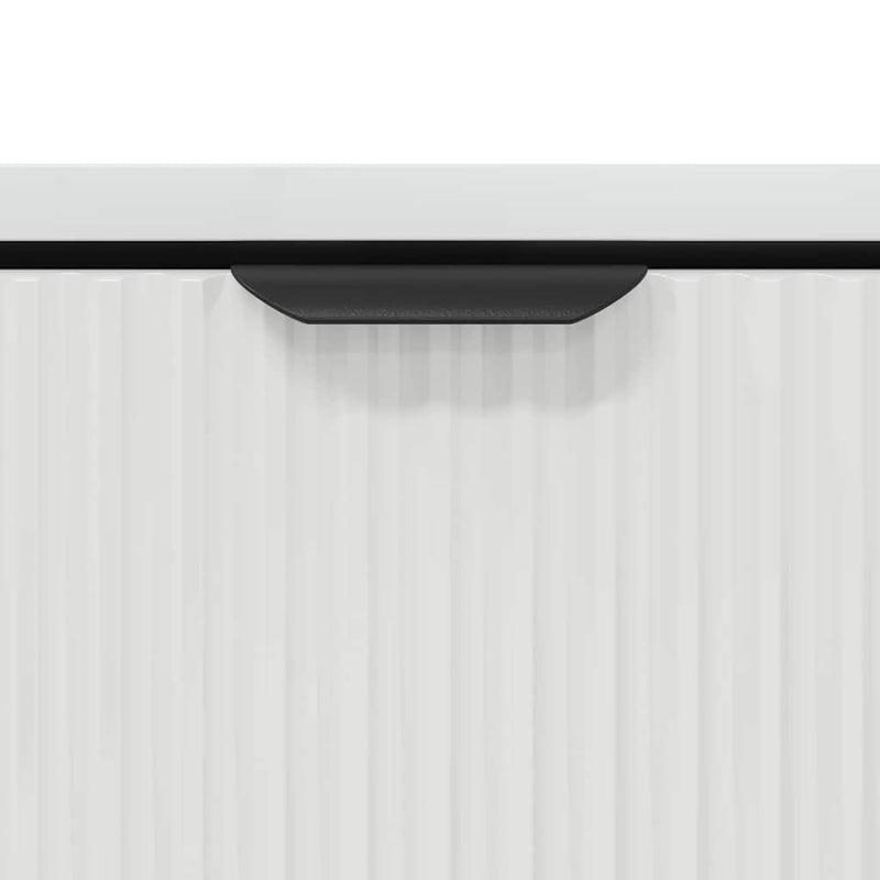 vidaXL Dohányzóasztal Magasfényű fehér 90 x 49 x 46 cm Faanyag