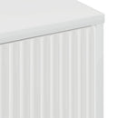 vidaXL Dohányzóasztal Magasfényű fehér 90 x 49 x 46 cm Faanyag