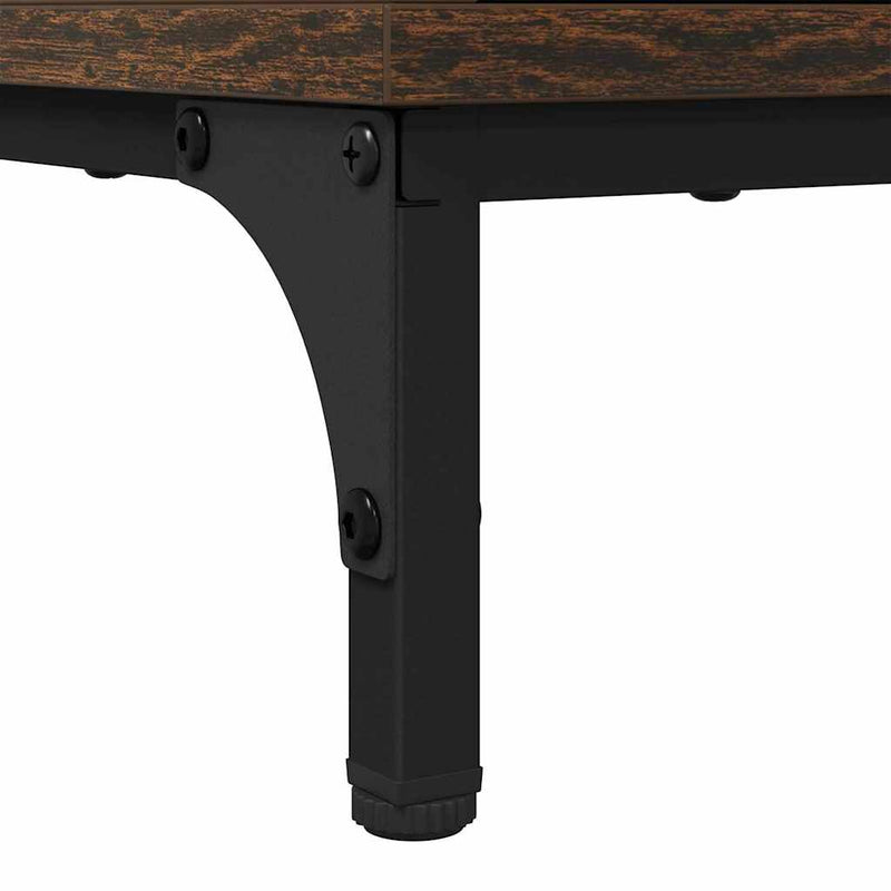 vidaXL Dohányzóasztal Füstölt tölgy 90 x 49 x 46 cm Faanyag
