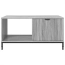 vidaXL Dohányzóasztal fiókkal Szürke Sonoma 90 x 49 x 46 cm Faanyag