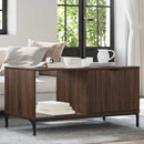 vidaXL Dohányzóasztal barna tölgy 90 x 49 x 46 cm Faanyag