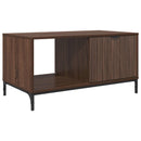 vidaXL Dohányzóasztal fiókkal Barna Tölgy 90 x 49 x 46 cm Faanyag