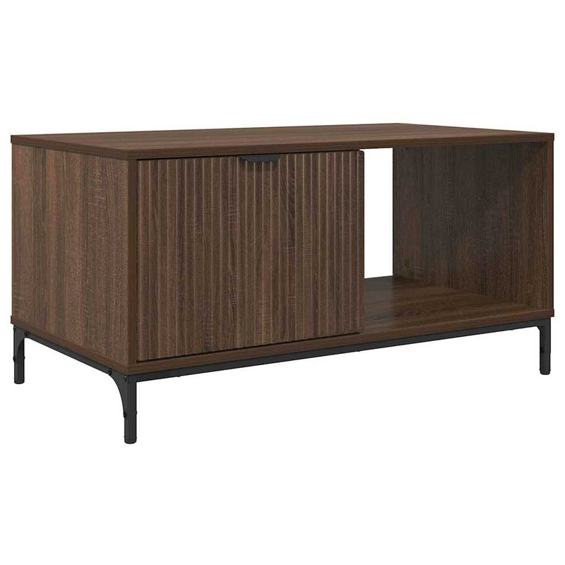 vidaXL Dohányzóasztal barna tölgy 90 x 49 x 46 cm Faanyag