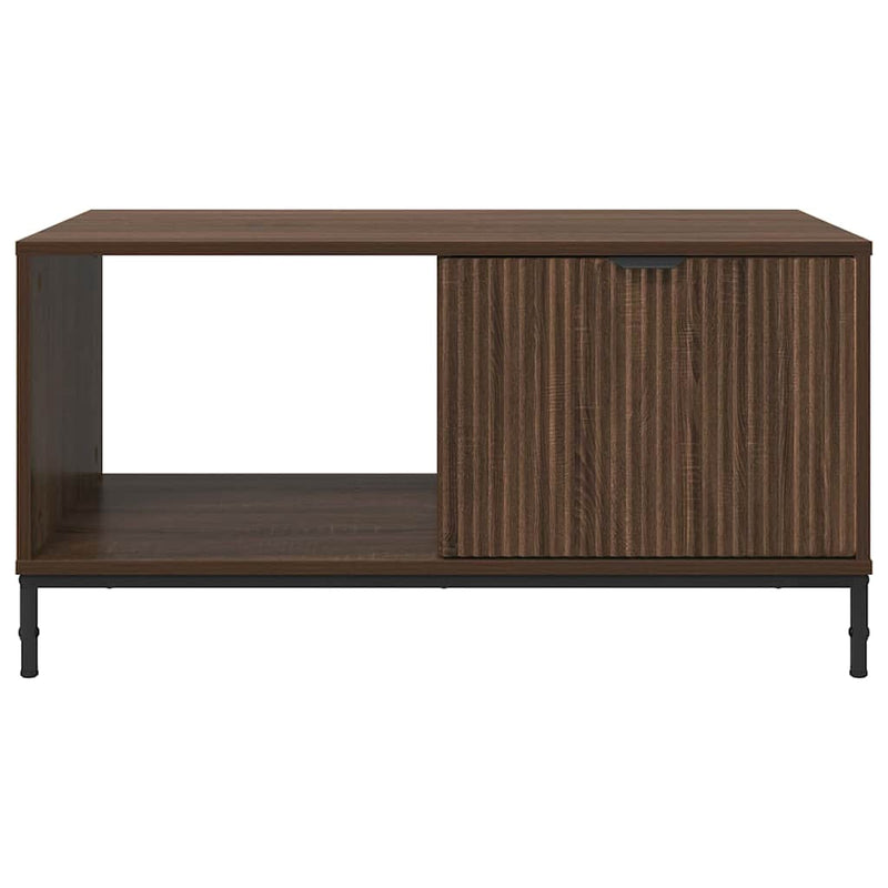 vidaXL Dohányzóasztal barna tölgy 90 x 49 x 46 cm Faanyag