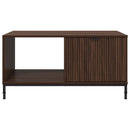 vidaXL Dohányzóasztal fiókkal Barna Tölgy 90 x 49 x 46 cm Faanyag