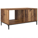 vidaXL Dohányzóasztal fiókkal Öreg fa 90 x 49 x 46 cm Faanyag