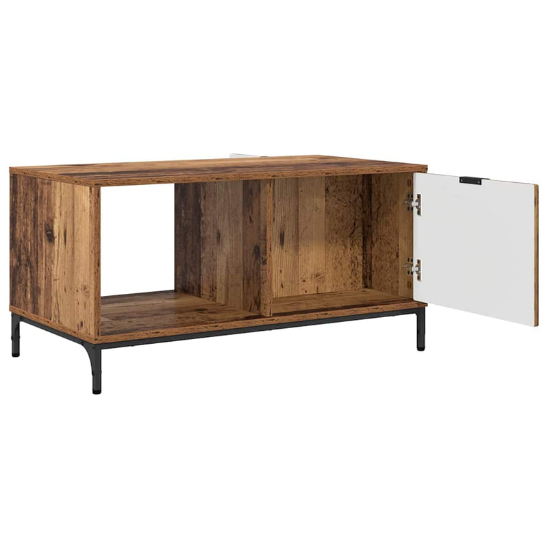 vidaXL Dohányzóasztal Régi fa 90 x 49 x 46 cm Faanyag