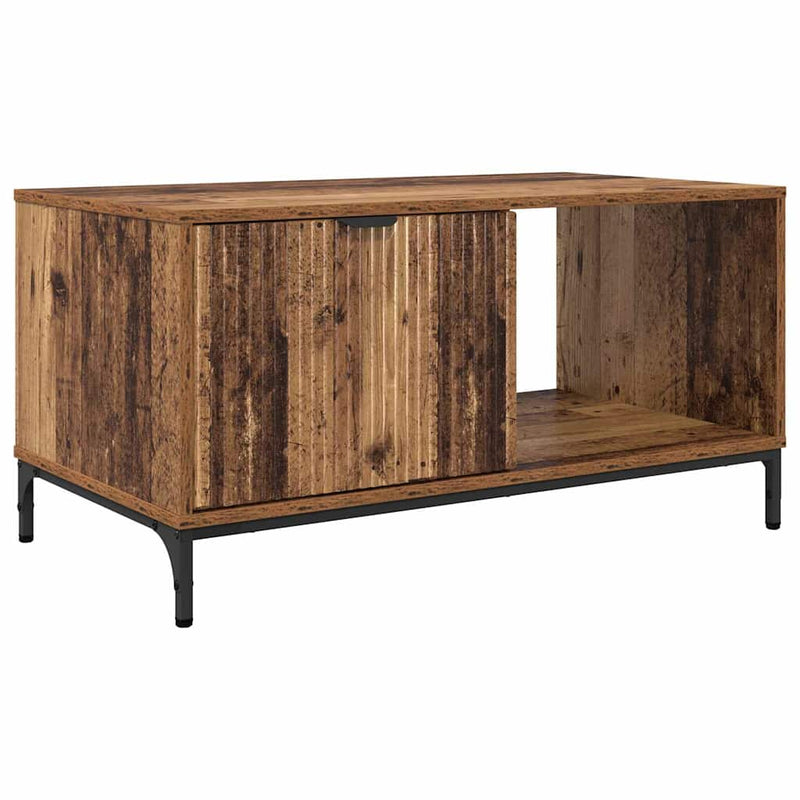 vidaXL Dohányzóasztal Régi fa 90 x 49 x 46 cm Faanyag