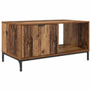 vidaXL Dohányzóasztal fiókkal Öreg fa 90 x 49 x 46 cm Faanyag