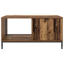 vidaXL Dohányzóasztal fiókkal Öreg fa 90 x 49 x 46 cm Faanyag