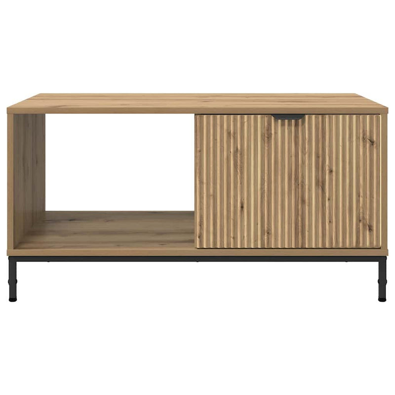 vidaXL Dohányzóasztal kézműves tölgy 90 x 49 x 46 cm Faanyag