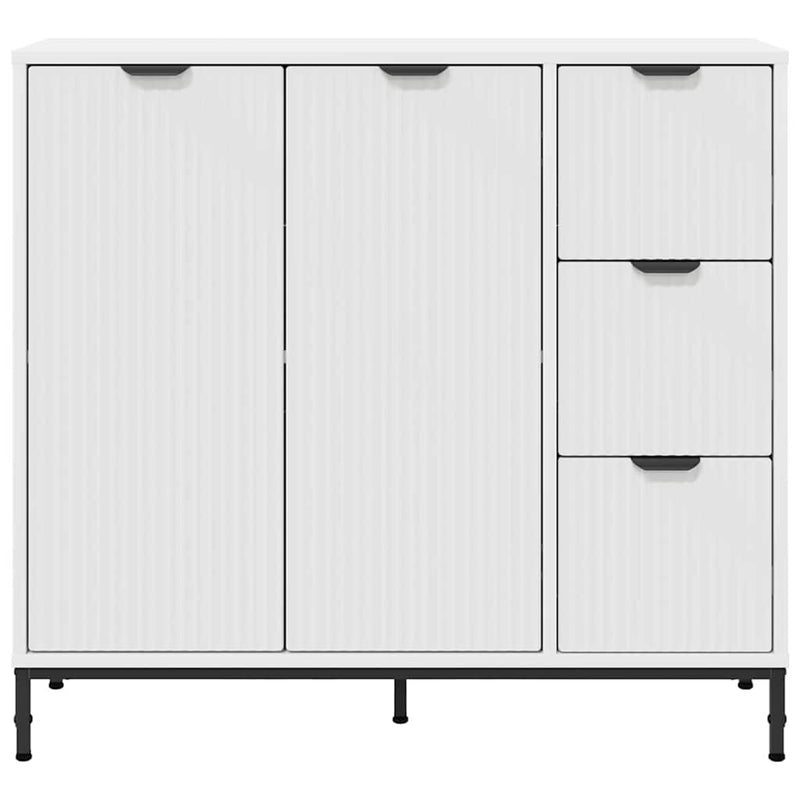 vidaXL Széf fiókkal Fehér 89.5 x 33 x 82 cm Faanyag