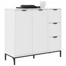 vidaXL Széf fiókkal Fehér 89.5 x 33 x 82 cm Faanyag
