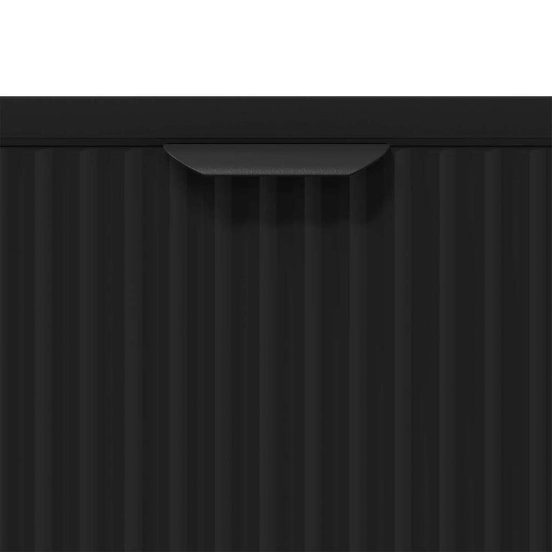 vidaXL Széf fiókkal Fekete 89.5 x 33 x 82 cm Faanyag