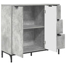vidaXL Széf fiókkal Beton Szürke 89,5 x 33 x 82 cm Faanyag