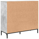 vidaXL Széf fiókkal Beton szürke 89.5 x 33 x 82 cm Faanyag