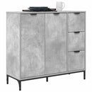 vidaXL Széf fiókkal Beton Szürke 89,5 x 33 x 82 cm Faanyag