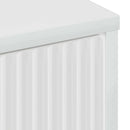 vidaXL Széf fiókkal Magasfényű fehér 89.5 x 33 x 82 cm Faanyag