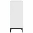 vidaXL Széf fiókkal Magasfényű fehér 89.5 x 33 x 82 cm Faanyag