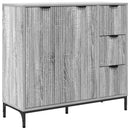 vidaXL Széf fiókkal Szürke Sonoma 89,5 x 33 x 82 cm Faanyag