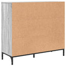 vidaXL Széf fiókkal Szürke sonoma 89.5 x 33 x 82 cm Faanyag