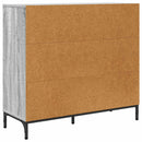 vidaXL Széf fiókkal Szürke Sonoma 89,5 x 33 x 82 cm Faanyag