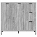 vidaXL Széf fiókkal Szürke Sonoma 89,5 x 33 x 82 cm Faanyag